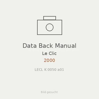 Data Back Manual