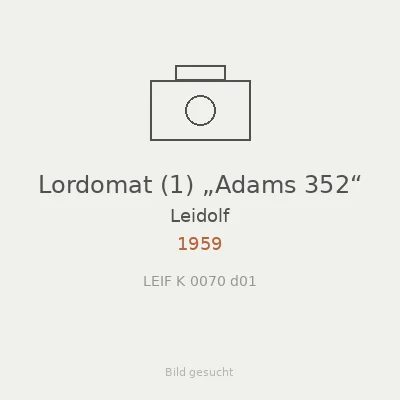Lordomat (1) „Adams 352“
