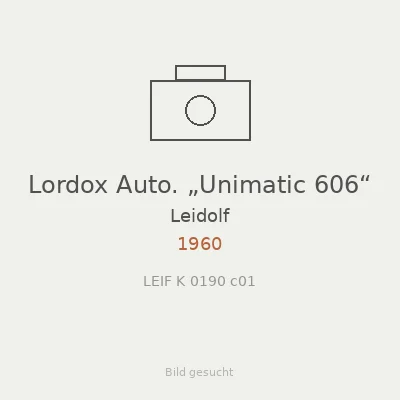Lordox Auto. „Unimatic 606“