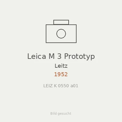 Leica M 3 Prototyp
