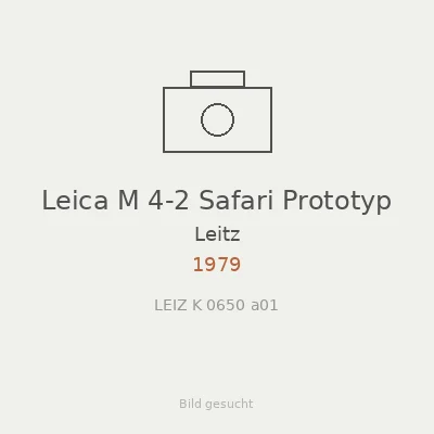 Leica M 4-2 Safari Prototyp