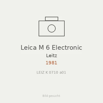 Leica M 6 Electronic