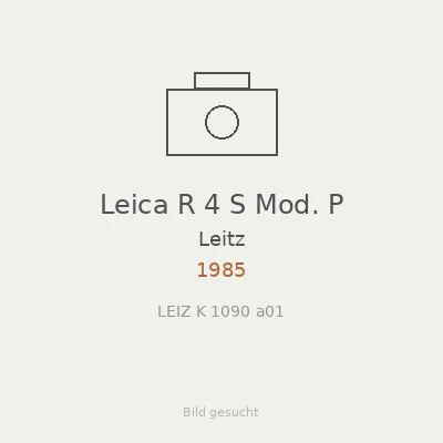 Leica R 4 S Mod. P
