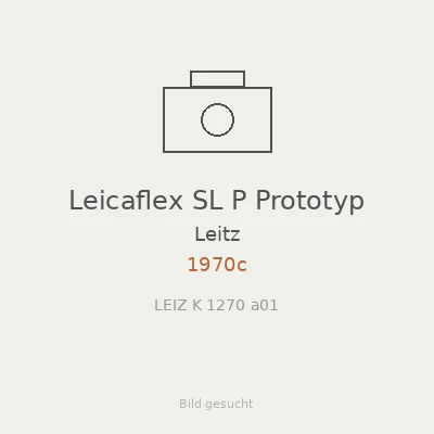 Leicaflex SL P Prototyp