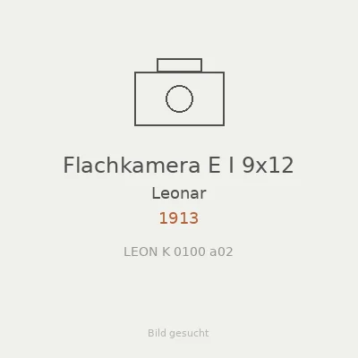 Flachkamera E I 9x12