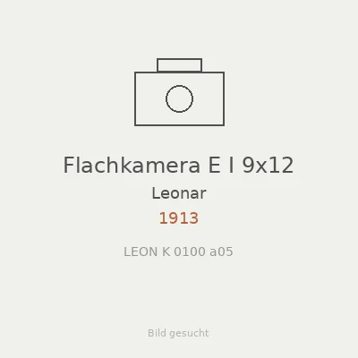 Flachkamera E I 9x12