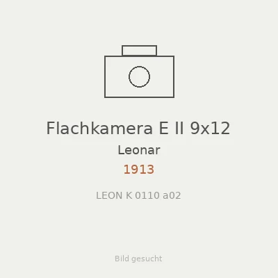 Flachkamera E II 9x12