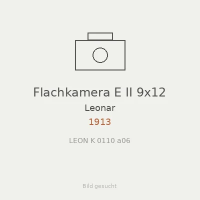 Flachkamera E II 9x12