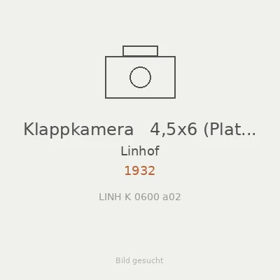 Klappkamera   4,5x6 (Platten)