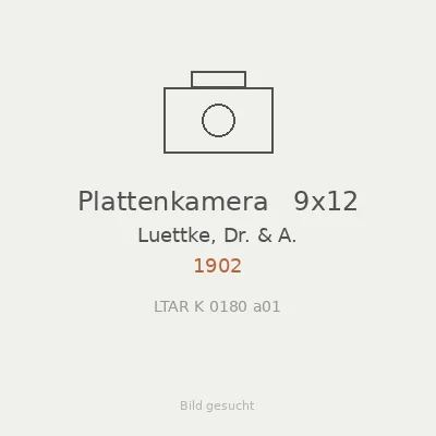 Plattenkamera   9x12