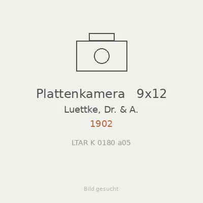 Plattenkamera   9x12
