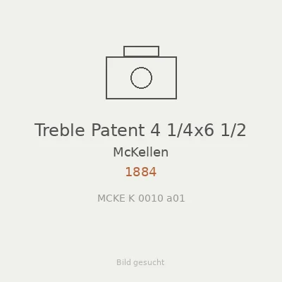 Treble Patent 4 1/4x6 1/2