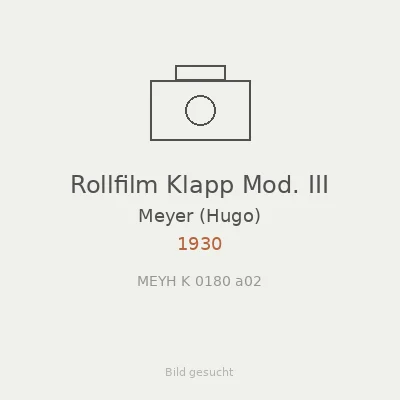 Rollfilm Klapp Mod. III