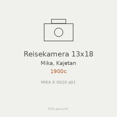 Reisekamera 13x18