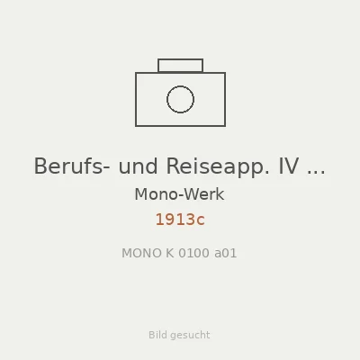 Berufs- und Reiseapp. IV 13x18