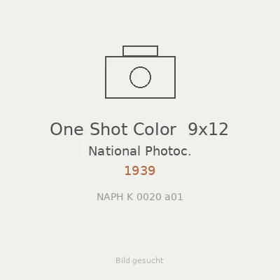 One Shot Color  9x12