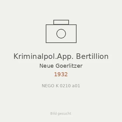 Kriminalpol.App. Bertillion