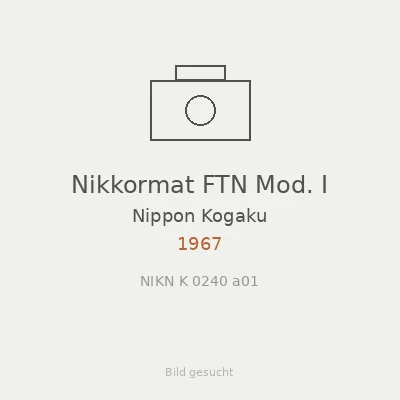 Nikkormat FTN Mod. I
