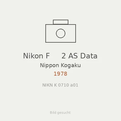 Nikon F     2 AS Data