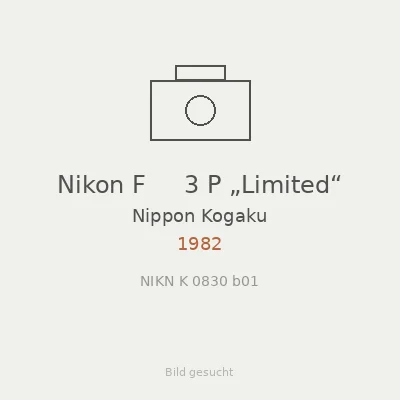 Nikon F     3 P „Limited“
