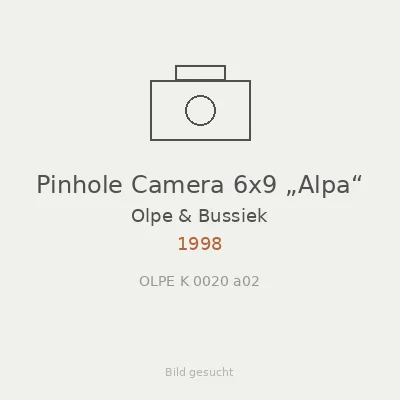 Pinhole Camera 6x9 „Alpa“