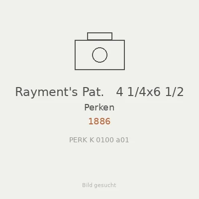 Rayment's Pat.   4 1/4x6 1/2