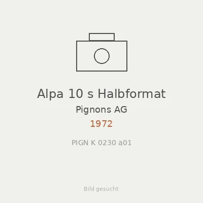Alpa 10 s Halbformat