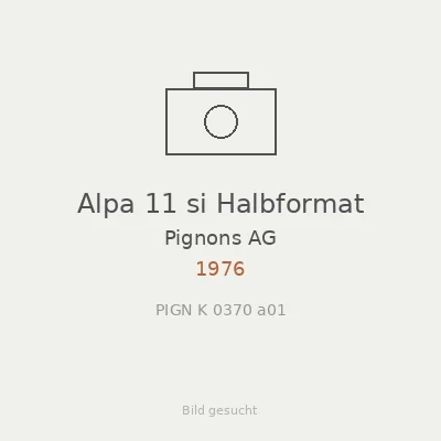 Alpa 11 si Halbformat