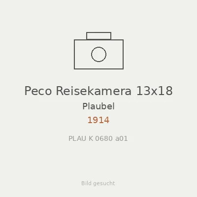 Peco Reisekamera 13x18