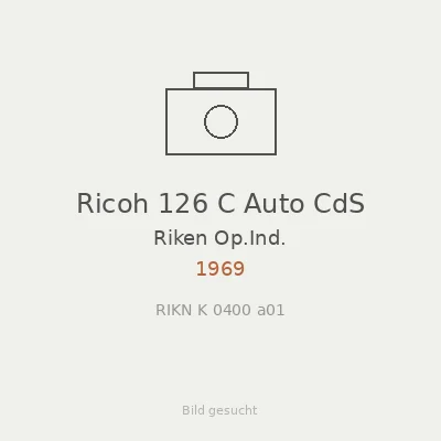 Ricoh 126 C Auto CdS