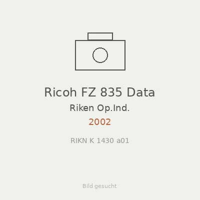 Ricoh FZ 835 Data