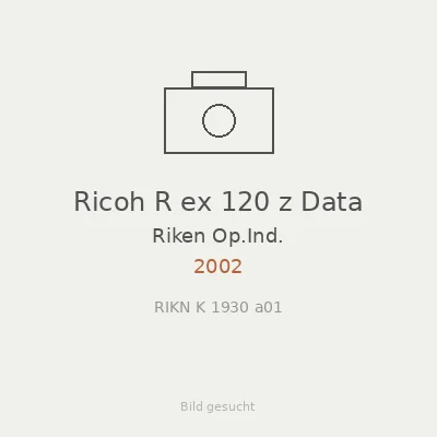 Ricoh R ex 120 z Data