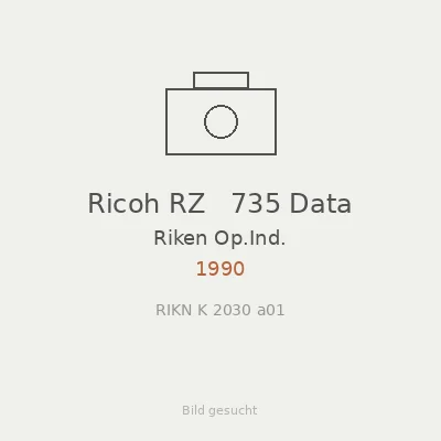 Ricoh RZ   735 Data
