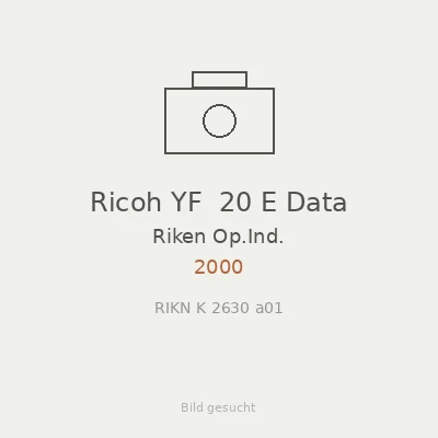 Ricoh YF  20 E Data