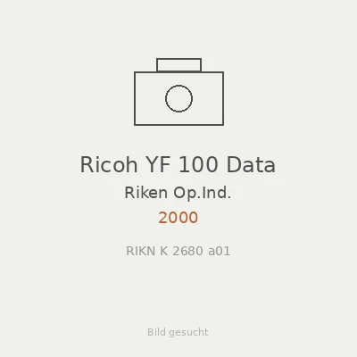 Ricoh YF 100 Data