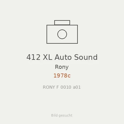 412 XL Auto Sound