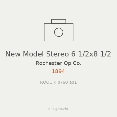 New Model Stereo 6 1/2x8 1/2