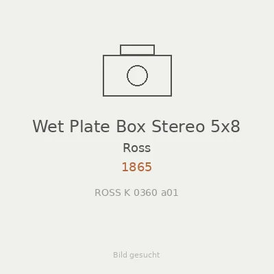 Wet Plate Box Stereo 5x8