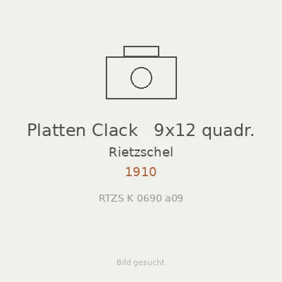 Platten Clack   9x12 quadr.