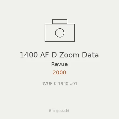 1400 AF D Zoom Data