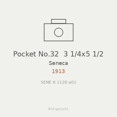 Pocket No.32  3 1/4x5 1/2
