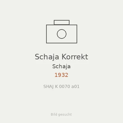 Schaja Korrekt