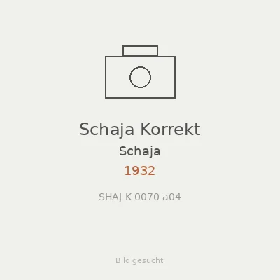Schaja Korrekt