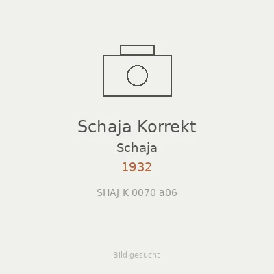 Schaja Korrekt