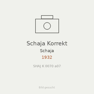 Schaja Korrekt