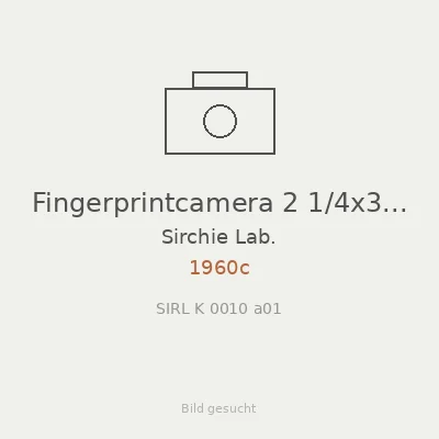 Fingerprintcamera 2 1/4x3 1/4