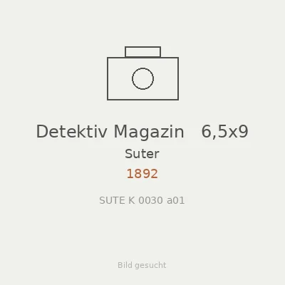 Detektiv Magazin   6,5x9