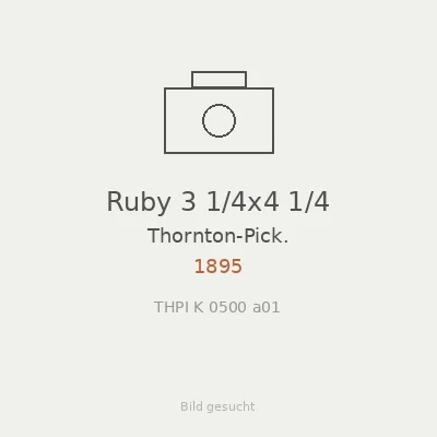 Ruby 3 1/4x4 1/4