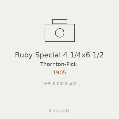 Ruby Special 4 1/4x6 1/2