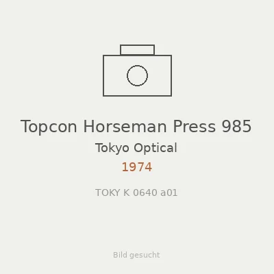 Topcon Horseman Press 985